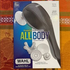 Wahl Black Therapeutic Massager with Attachments NIB